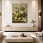 Stillleben mit Zitronen, Oliven und Leinwandbild oder Kunstdruck