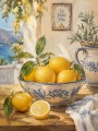 Mediterrane Zitronenstille als Wandbild oder Kunstdruck