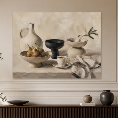 Stillleben mit Birnen, Leinwand oder Fine Art Print