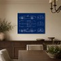 Klassischer Roadster als Kunstdruck und Design Wandbild