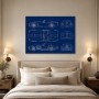 Klassischer Roadster als Kunstdruck und Design Wandbild