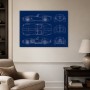 Klassischer Roadster als Kunstdruck und Design Wandbild