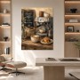 Kaffeemoment mit Espresso, Wandbild und Kunstdruck für die Küche