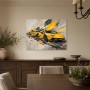 Gelber Sportwagen als Modernes Wandbild oder Gallery Print