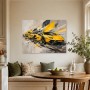 Gelber Sportwagen als Modernes Wandbild oder Gallery Print
