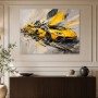 Gelber Sportwagen als Modernes Wandbild oder Gallery Print