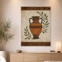 Antike Vase mit Olivenzweigen als Poster oder Kunstdruck