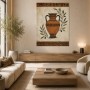 Antike Vase mit Olivenzweigen als Poster oder Kunstdruck