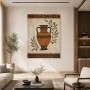 Antike Vase mit Olivenzweigen als Poster oder Kunstdruck