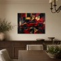 Roter Supersportwagen als Leinwandbild oder Acrylbild