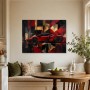 Roter Supersportwagen als Leinwandbild oder Acrylbild