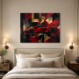 Roter Supersportwagen als Leinwandbild oder Acrylbild