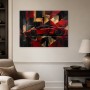 Roter Supersportwagen als Leinwandbild oder Acrylbild