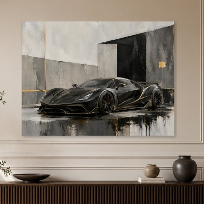 Exotischer Supersportwagen als Acrylbild oder Kunstdruck