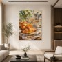 Frühstücksstillleben als Leinwand oder Poster mit Croissants und Kaffee
