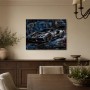 Sportwagen im Designstil als Kunstdruck oder Poster