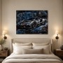 Sportwagen im Designstil als Kunstdruck oder Poster