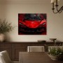 Abstraktes Wandbild oder Fine Art Print in Rot und Schwarz