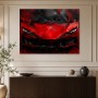 Abstraktes Wandbild oder Fine Art Print in Rot und Schwarz