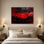 Abstraktes Wandbild oder Fine Art Print in Rot und Schwarz