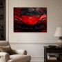 Abstraktes Wandbild oder Fine Art Print in Rot und Schwarz