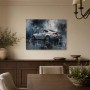 Sportliches BMW Motiv als Leinwand oder Poster mit urbaner Dynamik