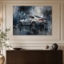 Sportliches BMW Motiv als Leinwand oder Poster mit urbaner Dynamik