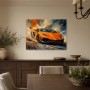 Sportwagen in Bewegung als Modernes Wandbild oder Acrylbild