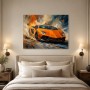 Sportwagen in Bewegung als Modernes Wandbild oder Acrylbild