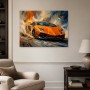 Sportwagen in Bewegung als Modernes Wandbild oder Acrylbild