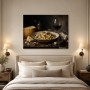 Trüffelpasta und Wein als Fine Art Print oder Wandbild