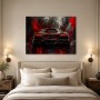 Lamborghini in Rot und Schwarz als Leinwand oder Acrylbild