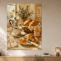 Französisches Frühstück als Leinwandbild oder Kunstdruck
