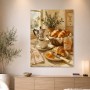 Französisches Frühstück als Leinwandbild oder Kunstdruck