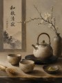 Zen Teezeremonie als Kunstdruck oder Leinwandbild
