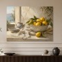 Mediterranes Stillleben mit Zitronen, Kunstdruck oder Leinwandbild