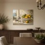 Mediterranes Stillleben mit Zitronen, Kunstdruck oder Leinwandbild