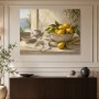 Mediterranes Stillleben mit Zitronen, Kunstdruck oder Leinwandbild