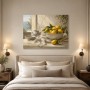 Mediterranes Stillleben mit Zitronen, Kunstdruck oder Leinwandbild
