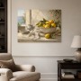Mediterranes Stillleben mit Zitronen, Kunstdruck oder Leinwandbild