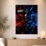 No Mercy Gaming-Poster und Modernes Wandbild in Rot und Blau
