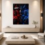 No Mercy Gaming-Poster und Modernes Wandbild in Rot und Blau