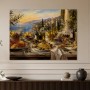 Mediterrane Tafel am Meer, Kunstwerk oder Kunstdruck
