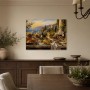 Mediterrane Tafel am Meer, Kunstwerk oder Kunstdruck