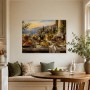 Mediterrane Tafel am Meer, Kunstwerk oder Kunstdruck