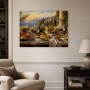 Mediterrane Tafel am Meer, Kunstwerk oder Kunstdruck