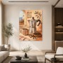 Italienisches Kaffeestillleben als Leinwand oder Poster