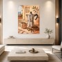 Italienisches Kaffeestillleben als Leinwand oder Poster