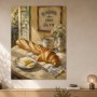 Französisches Frühstück als Leinwandbild oder Kunstdruck