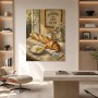 Französisches Frühstück als Leinwandbild oder Kunstdruck